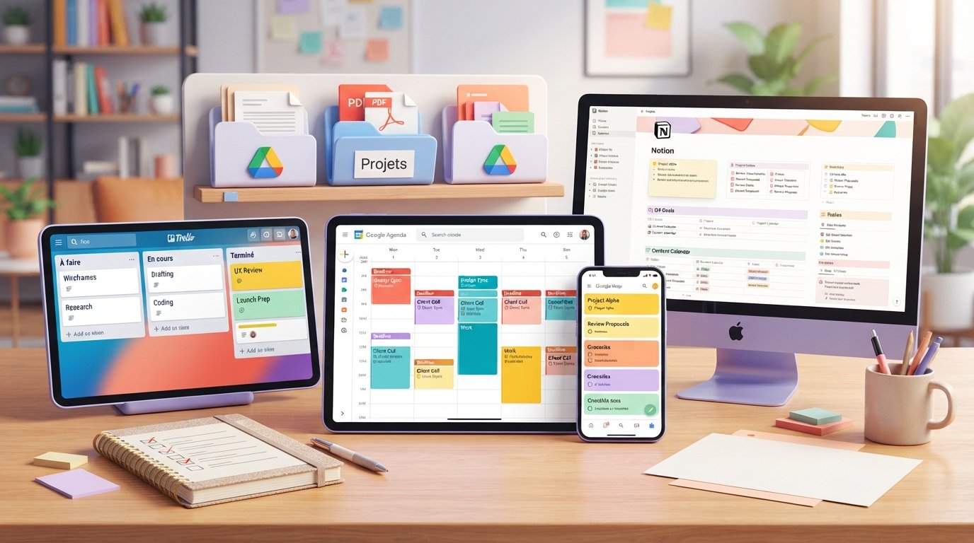 Les meilleurs outils gratuits pour organiser son travail